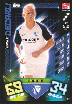 Saulo Decarli VfL Bochum 1848 2019/20 Topps MA Bundesliga #340